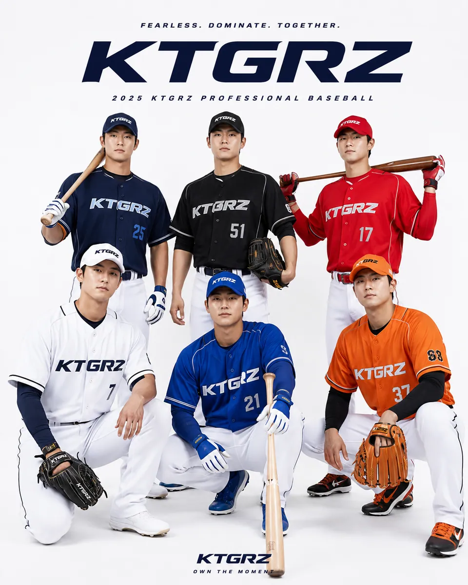 KTGRZ 프로야구 선수단 시즌 키비주얼