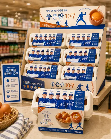 대형마트 매대 진열