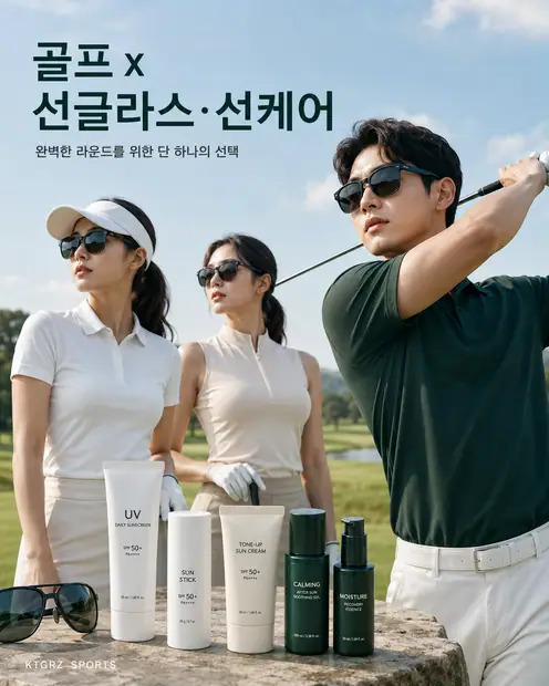 골프 × 선글라스·선케어 협업 시안