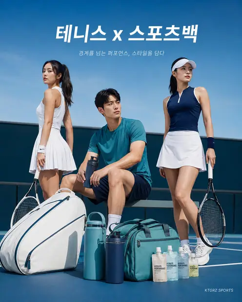 테니스 × 스포츠백 협업 시안